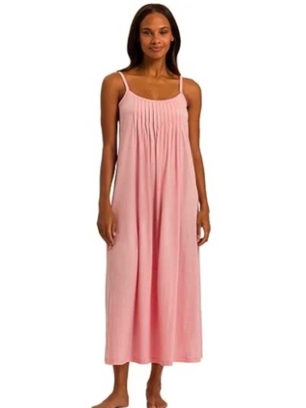 Hanro Juliet Long Nightgown Coral Pink Like New